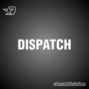 Dispatch Area Lettering Sticker